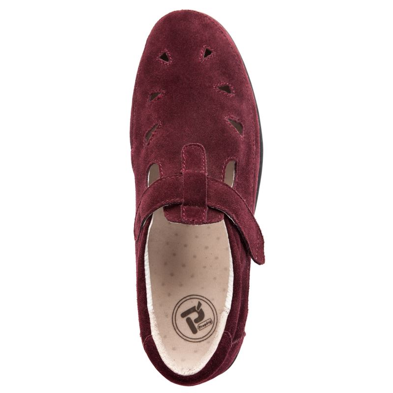 Wine Suede Women's Propet Ladybug Casual Shoes | qcFr9sc9