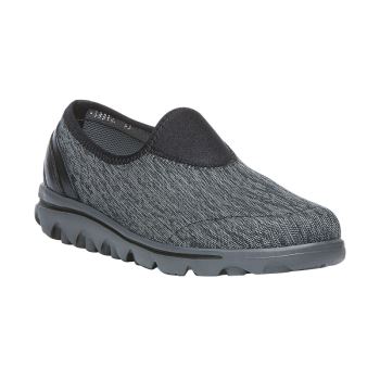 Black / Grey Women's Propet TravelActive Slip-On Sneakers | d8hLQ6wj