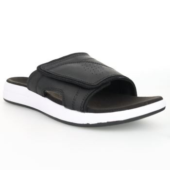 Black Men's Propet Emerson Sandals | GQMpHaFh