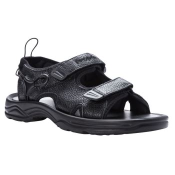 Black Men's Propet SurfWalker II Sandals | roabCAGO