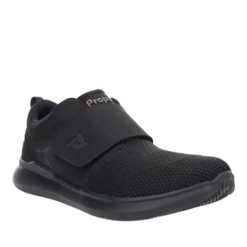 Black Men's Propet Viator Strap Sneakers | icpSYi4g