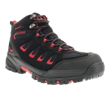 Black / Red Men's Propet Ridge Walker Boots | 4a7LCQYS