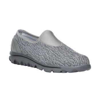 Black / White Women's Propet TravelActive Slip-On Sneakers | toxi6V2m