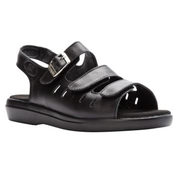 Black Women's Propet Breeze Sandals | ZFedBp4f