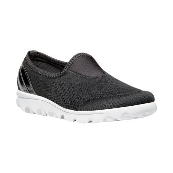 Black Women's Propet TravelActive Slip-On Sneakers | m4Ke32xx