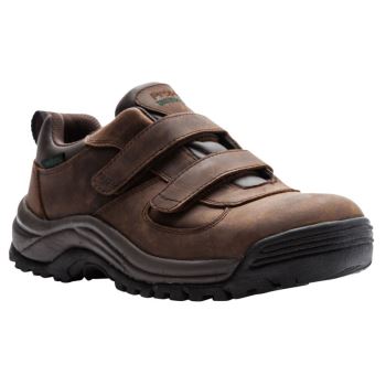 Brown Men's Propet Cliff Walker Low Strap Diabetic | 6ab2aLLT