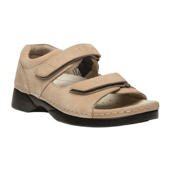 Dusty Taupe Nubuck Women's Propet Pedic Walker Sandals | rHsL3vh7