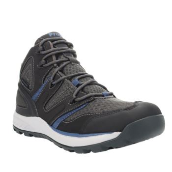 Grey / Blue Men's Propet Veymont Outdoor Shoes | YCN47c1M