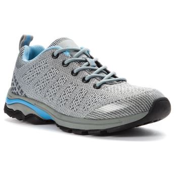 Grey / Blue Women's Propet Petra Diabetic | SXOyRZwx