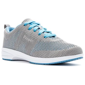 Grey / Blue Women's Propet Washable Walker Evolution Walking Shoes | 2icWt4NE