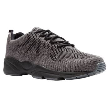 Grey / Grey Men's Propet Stability Fly Sneakers | RqZp5cBA