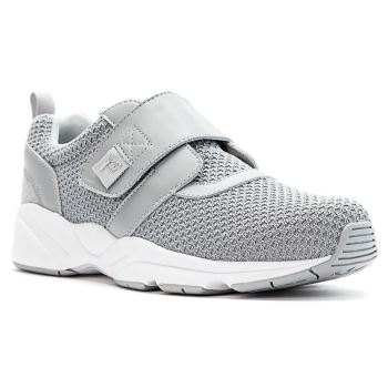 Grey Men's Propet Stability X Strap Sneakers | ezzBPeNy