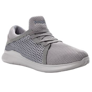 Grey Men's Propet Viator Dual Knit Sneakers | 74vIO7sF