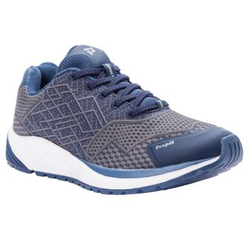 Navy / Grey Men's Propet One Sneakers | 6QN9C1Y4