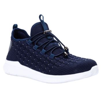 Navy Metal Women's Propet TravelBound Sneakers | dHLmoBG7