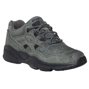 Pewter Suede Women's Propet Stability Walker Sneakers | Fl9N2yv0