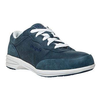 Royal / White Women's Propet Washable Walker Casual Shoes | QYKIjoLH