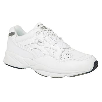 White Men's Propet Stability Walker Sneakers | ceuxkkMf