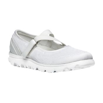 White Women's Propet TravelActiv Mary Jane Sneakers | 7KyHi5sy