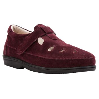 Wine Suede Women's Propet Ladybug Casual Shoes | qcFr9sc9